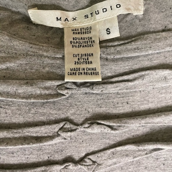 Max Studio Drop Waist Grey Dress - Picture 4 of 12